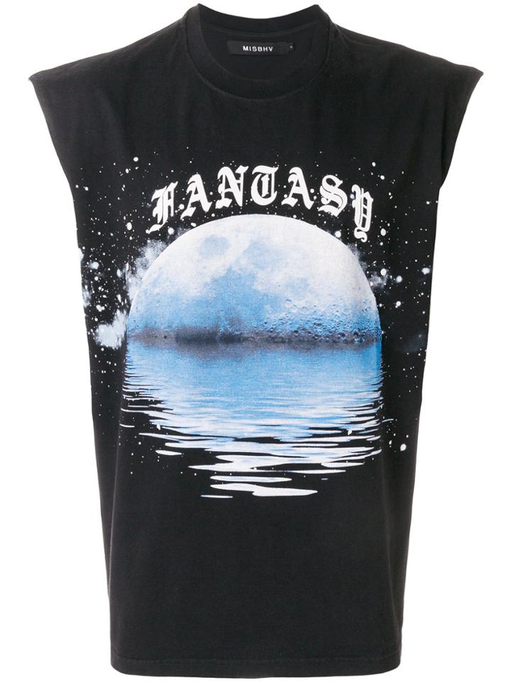 Misbhv Fantasy Printed Sleeveless T-shirt - Black