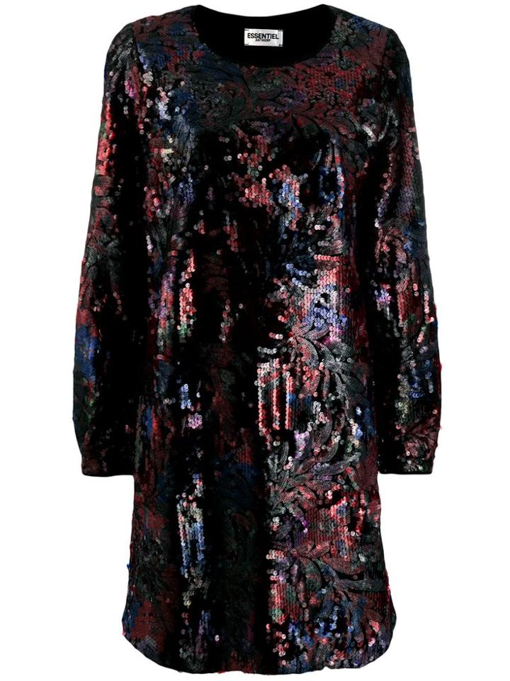 Essentiel Antwerp Sequinned Mini Dress - Black
