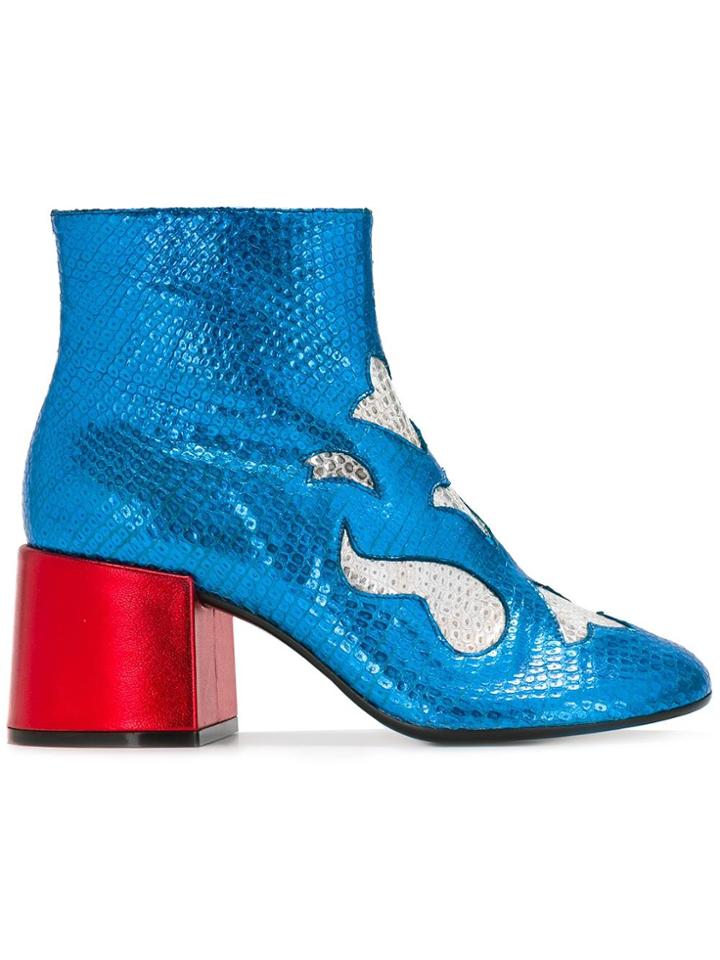 Mm6 Maison Margiela Embossed Motifs Boots - Multicolour