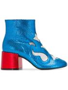 Mm6 Maison Margiela Embossed Motifs Boots - Multicolour