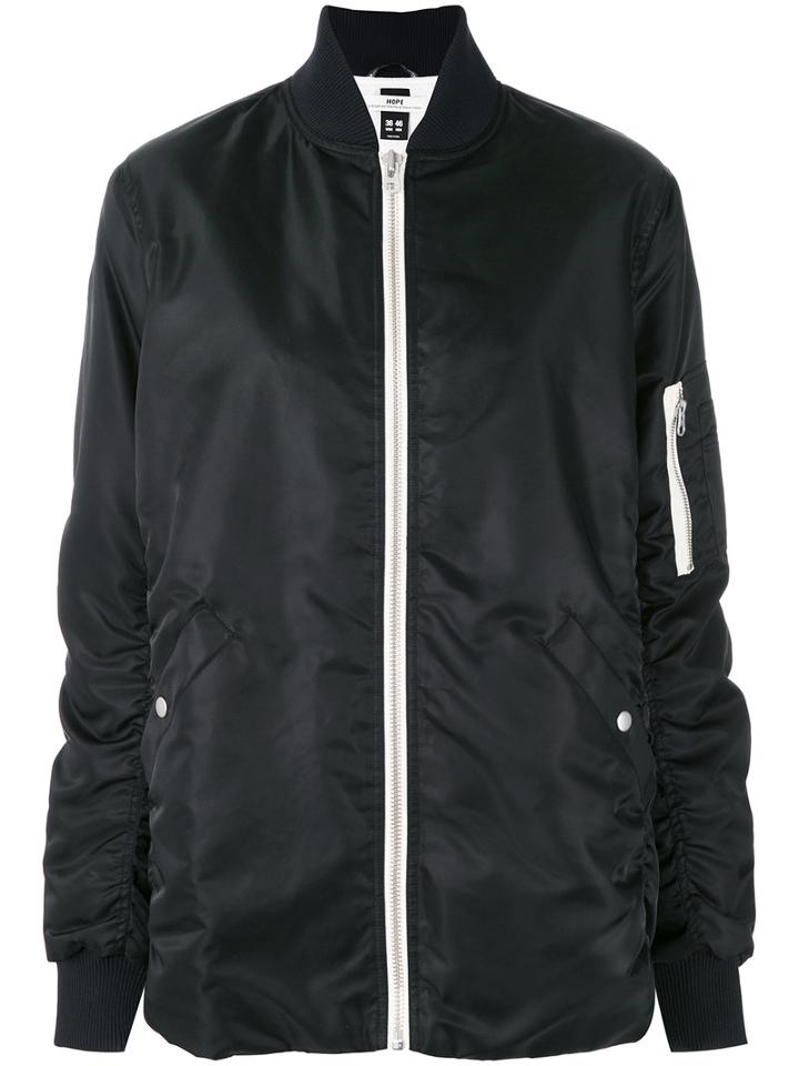 Hope - Oversized Bomber Jacket - Women - Cotton/polyamide - 34, Black, Cotton/polyamide