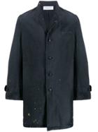 John Elliott Paint Splatter Coat - Black