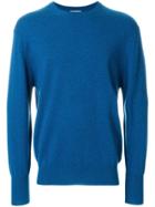 N.peal Oxford Round Neck Sweater - Blue