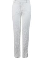 Uma Raquel Davidowicz - Wrinkled Trousers - Women - Polyester/spandex/elastane - 44, White, Polyester/spandex/elastane