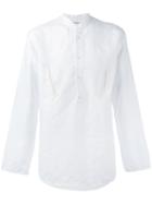 Classic Plain Shirt - Men - Cotton/linen/flax - 48, White, Cotton/linen/flax, Umit Benan