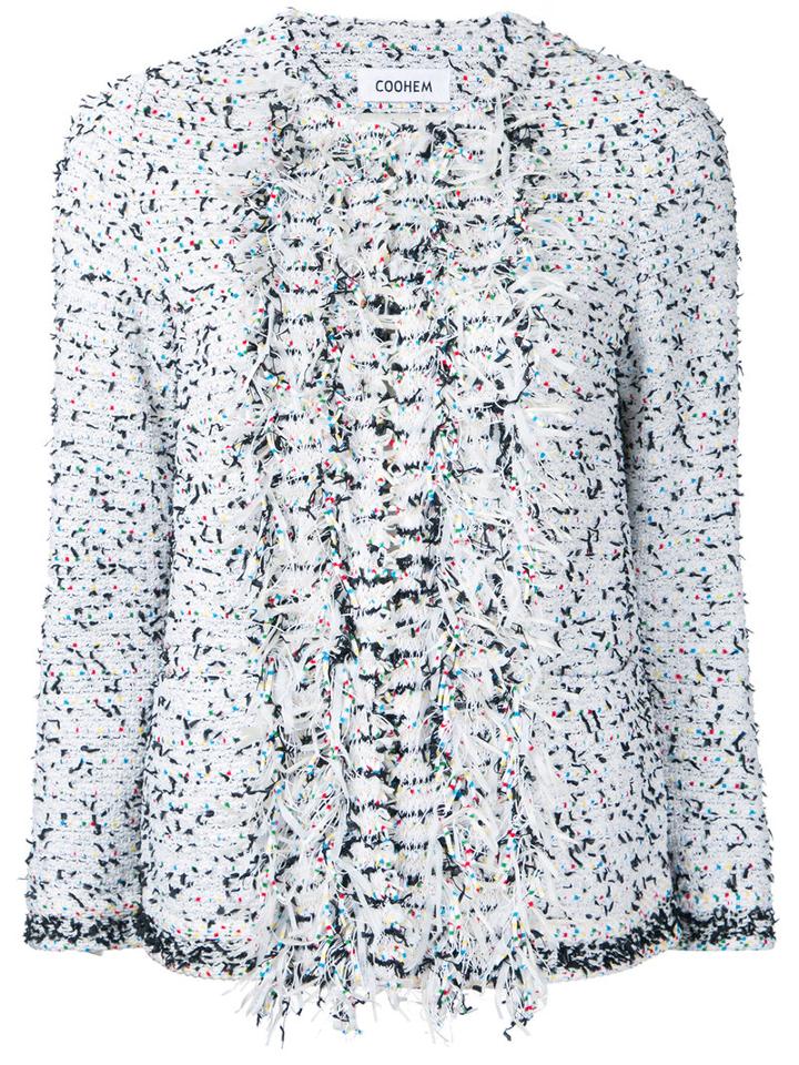 Coohem - Multi Dot Tweed Jacket - Women - Cotton/nylon/polyester - 40, White, Cotton/nylon/polyester