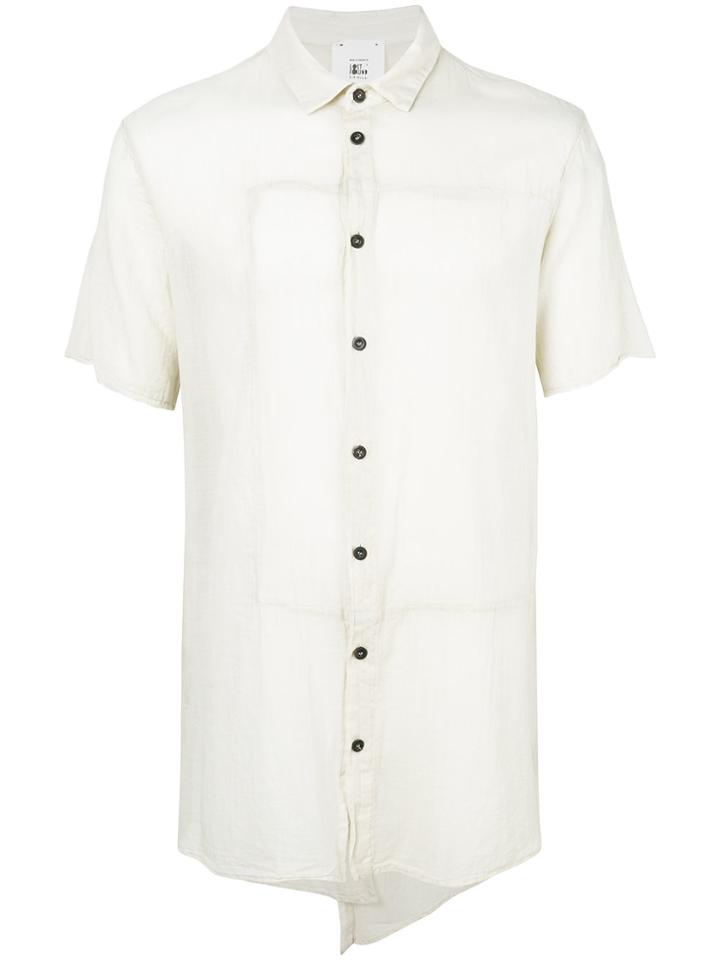 Lost & Found Rooms Longline Casual Shirt - Nude & Neutrals
