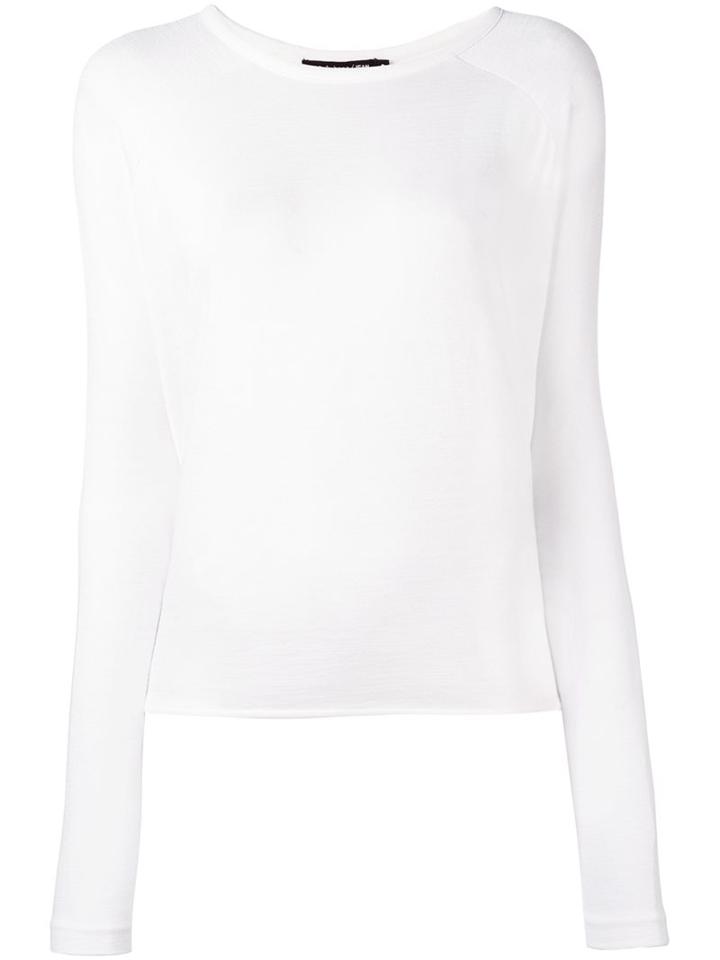 Rag & Bone /jean Longsleeved T-shirt, Women's, Size: Xxs, White, Polyester/spandex/elastane/rayon