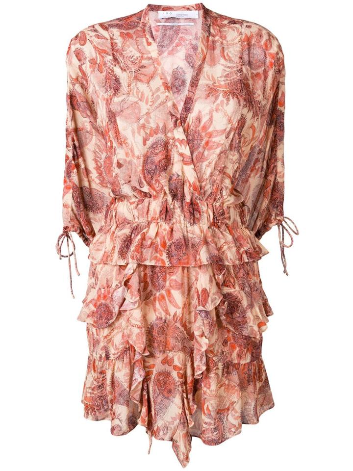 Iro Pristine Ruffle Dress - Orange