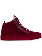 Giuseppe Zanotti Design Kriss Mid-top Sneakers - Red