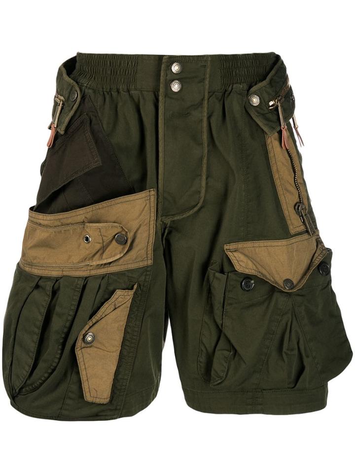Dsquared2 Cargo Panelled Shorts - Green