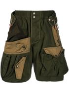 Dsquared2 Cargo Panelled Shorts - Green