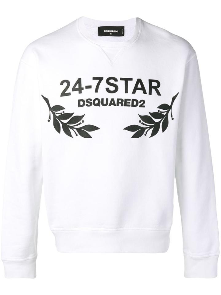 Dsquared2 24-7 Star Sweatshirt - White