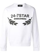 Dsquared2 24-7 Star Sweatshirt - White