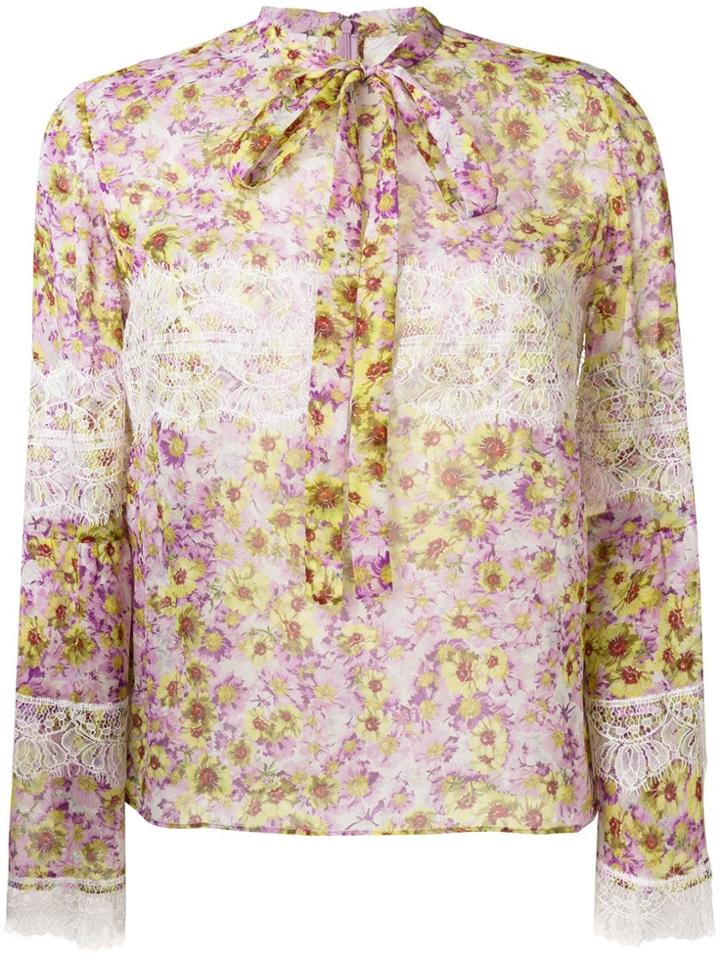 Giambattista Valli Lace Detail Printed Blouse - Unavailable