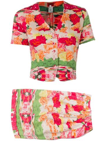 Kenzo Vintage 1970's Shorts And Blouse Set - Pink