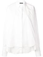 Rokh Layered Oversize Shirt - White
