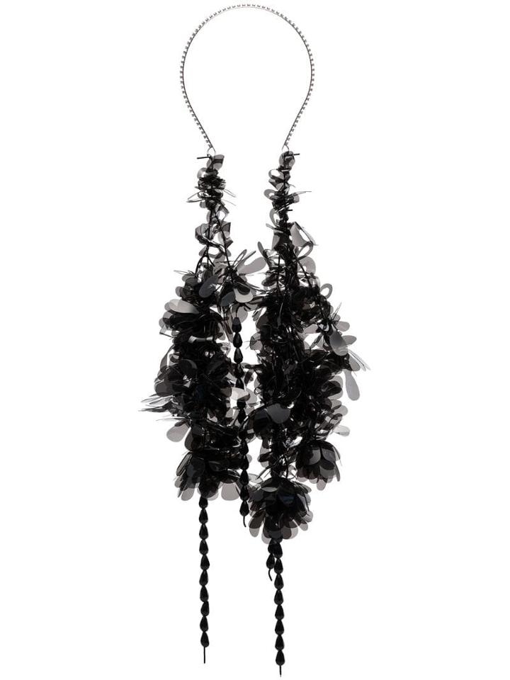 Yvmin Embellished Headband - Black
