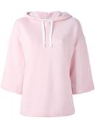Ymc Wide Sleeve Hoodie, Women's, Size: Small, Pink/purple, Cotton/polyester/viscose