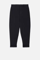 Ami Alexandre Mattiussi Oversize Carrot-fit Trousers, Men's, Size: Xs, Black, Spandex/elastane/cotton