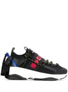 Dsquared2 Panelled Sneakers - Black