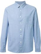 A.p.c. 'kansas' Over-dyed Shirt, Men's, Size: Xl, Blue, Cotton