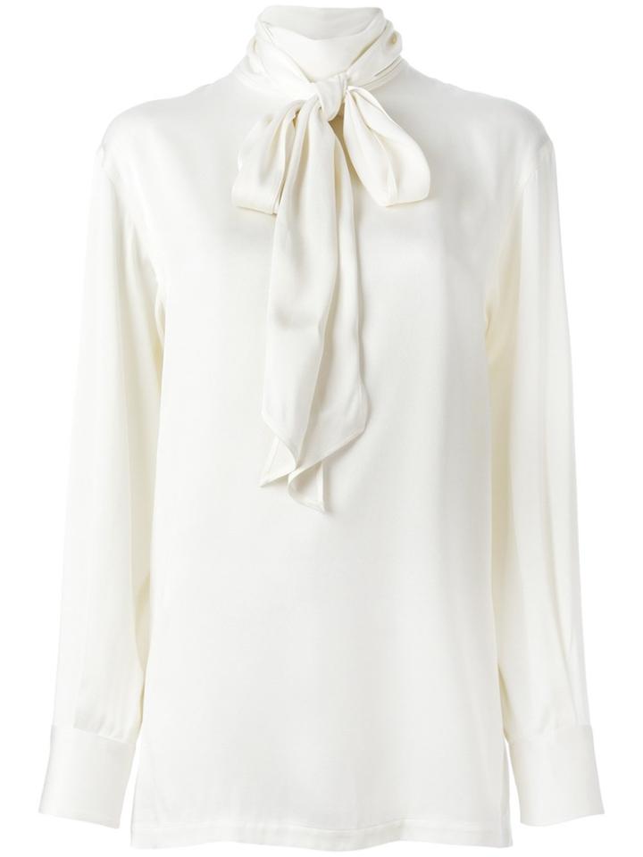 Lanvin Tie Detail Blouse - Nude & Neutrals