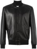 Givenchy Star Detail Bomber Jacket, Men's, Size: 46, Black, Lamb Skin