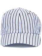 Sunnei Striped Cap, Men's, Blue, Cotton