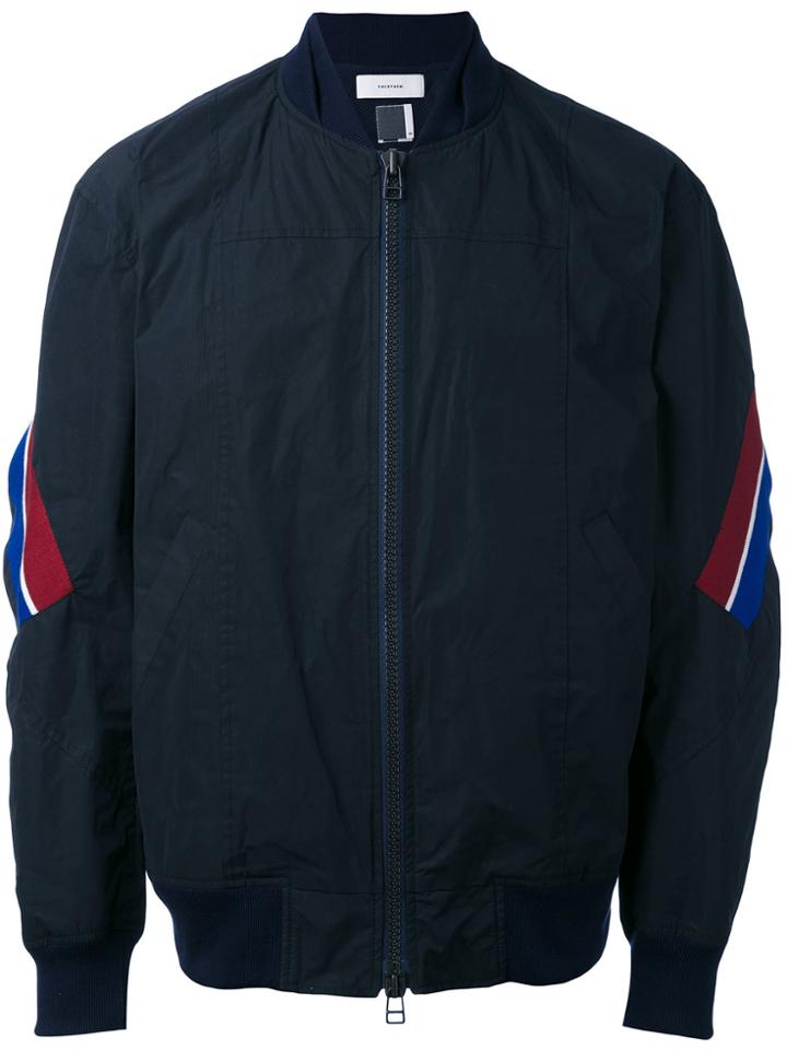 Facetasm Stripe Detail Bomber - Blue