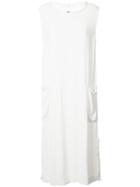 Raquel Allegra - Frayed Trim Dress - Women - Rayon - 1, White, Rayon