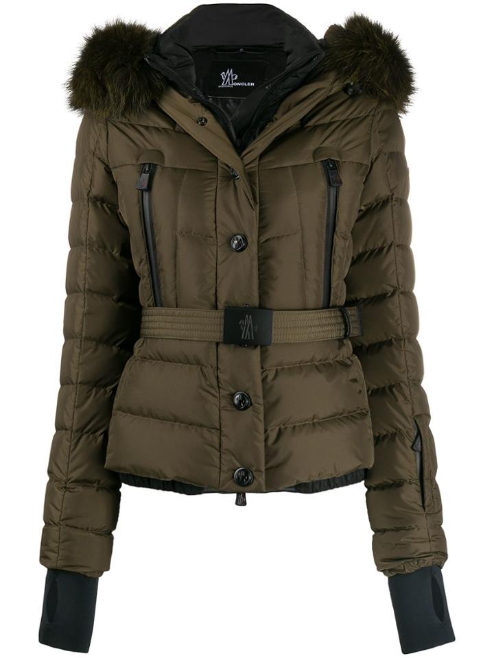 Moncler Grenoble Belted Padded Jacket - Green