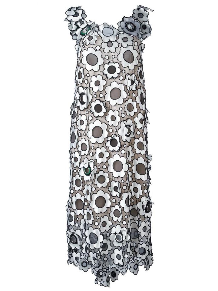 Christopher Kane - Long Daisy Dress - Women - Silk/cotton/polyester - 42, Silk/cotton/polyester