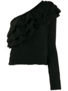Philosophy Di Lorenzo Serafini One Shoulder Sweater - Black