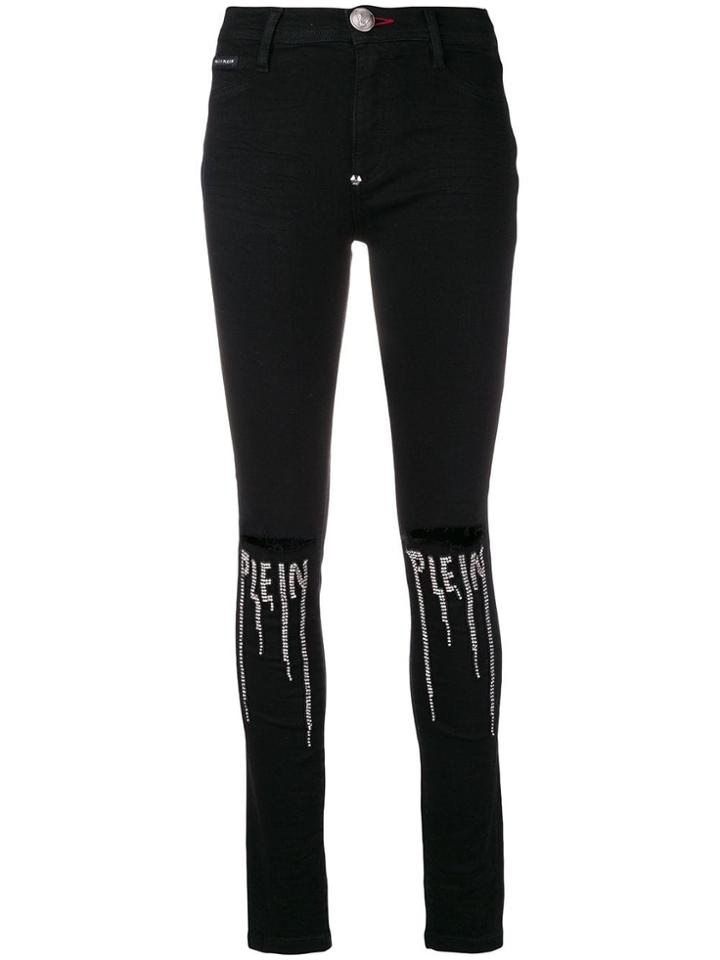 Philipp Plein High Waist Jeggings - Black