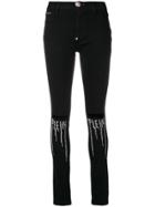 Philipp Plein High Waist Jeggings - Black