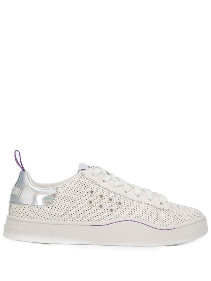 Diesel Low Lace-up Sneakers - White