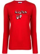 Bella Freud Listen Up Jumper - Red