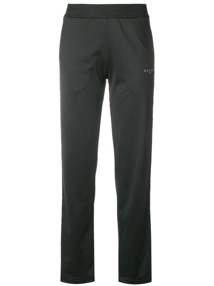 Gaelle Bonheur Side-stripe Embellished Trousers - Black