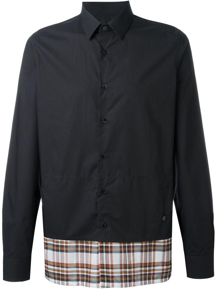 Raf Simons Plaid Panel Shirt