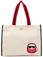 Karl Lagerfeld Ikonik Tote Bag - Neutrals