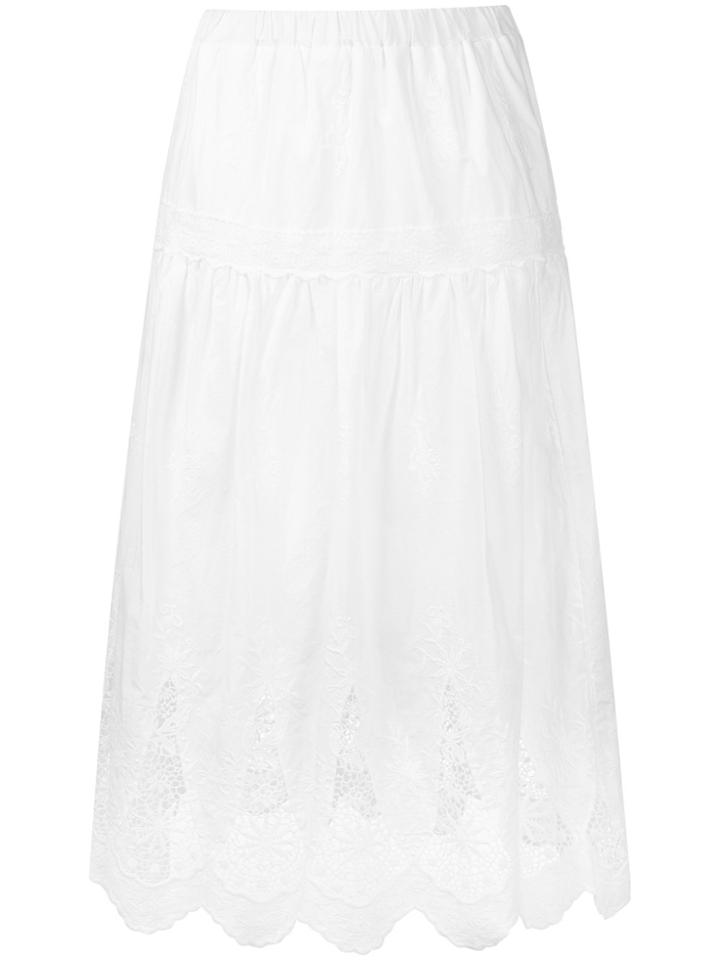 Guild Prime Crochet Midi Skirt - White