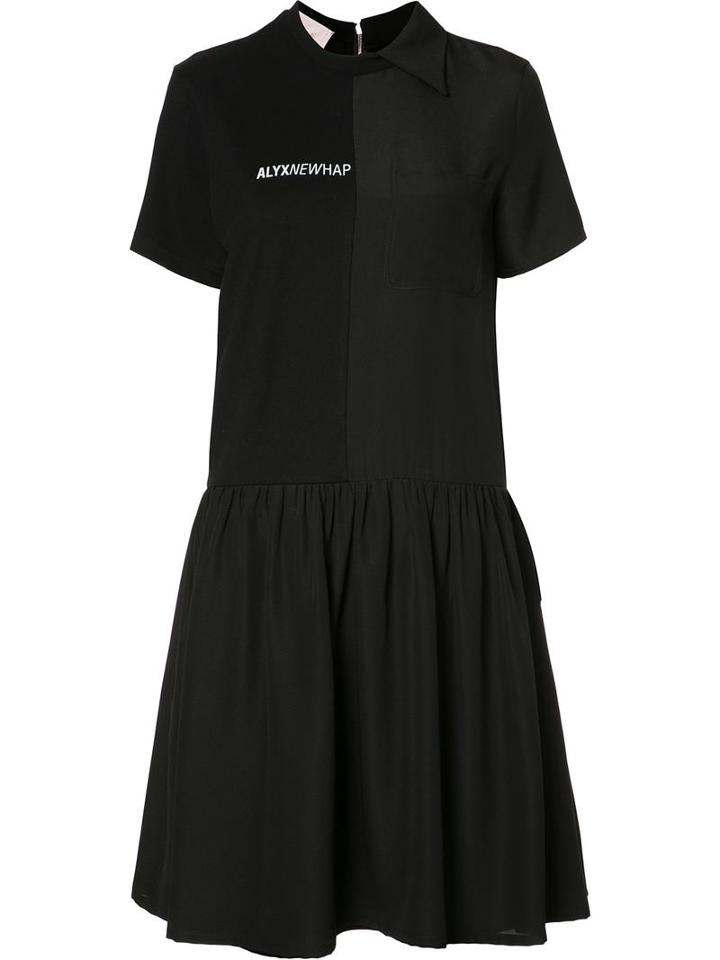 Alyx Flared Jersey Dress, Women's, Size: Small, Black, Polyester/cotton