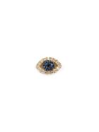 Loquet Diamond And Sapphire Eye Charm, Women's, Metallic