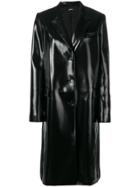 Jil Sander Navy Buttoned Rain Coat - Black