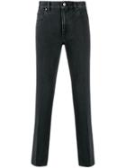 Z Zegna Mid-rise Straight Leg Jeans - Black