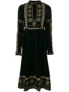 Dodo Bar Or Embroidered Midi Dress - Black