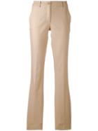 P.a.r.o.s.h. Candela Flared Trousers, Women's, Size: Medium, Nude/neutrals, Cotton/spandex/elastane