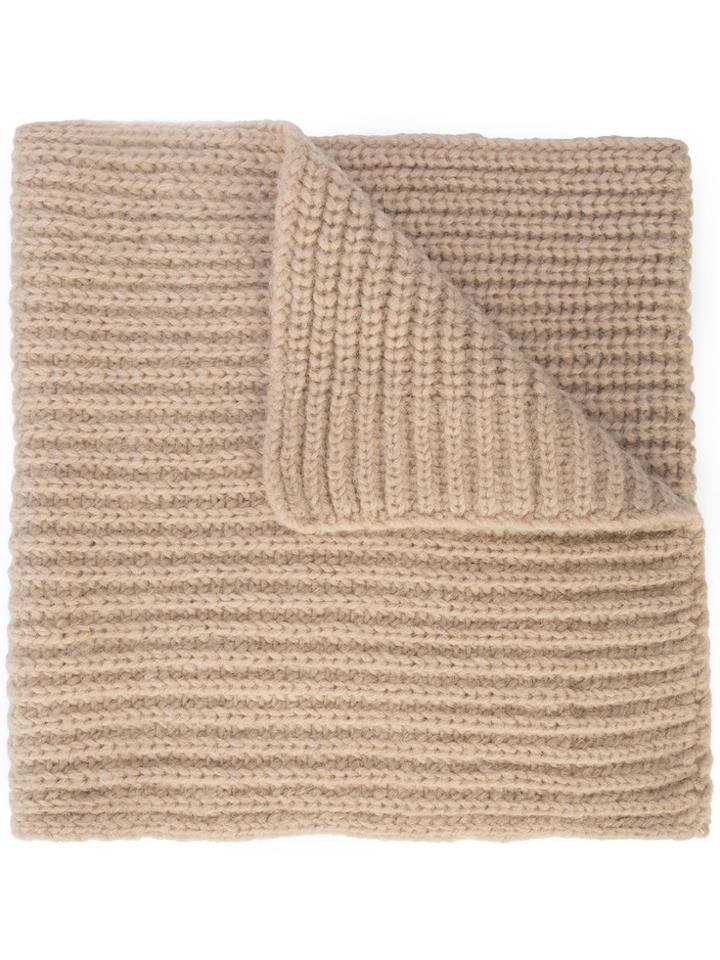 Closed Chunky Knit Scarf - Nude & Neutrals
