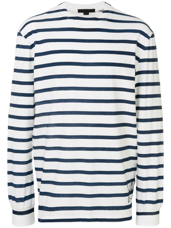 Alexander Wang Garment Printed Stripe Top - Blue